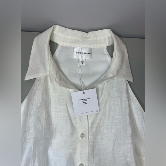 NWT Lavender Brown White Jolene Mini dress- medium - Picture 4 of 5